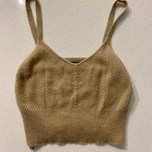 NWOT Anthropologie Cicely Cropped Cashmere Tank
